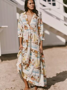 geisha designs strapless floral maxi dress Brooke Dress Geisha Designs by Paras and Shalini